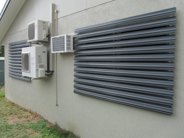 How to install exterior louvers sun shade? 