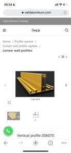 Aluminum curtain wall 